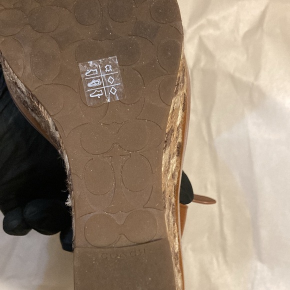 Coach | Size 6 | Brown Wedge Shoes | Like NEW - Picture 8 of 8